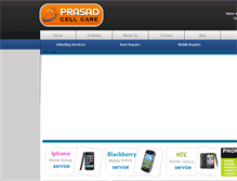 Tablet Screenshot of prasadcellcare.com